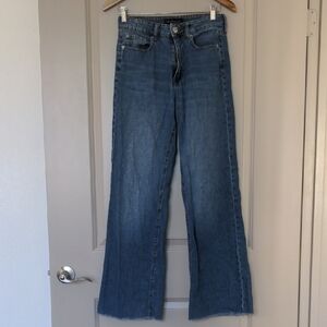 Aeropostale Women's Wide Leg Jeans in Classic Blue